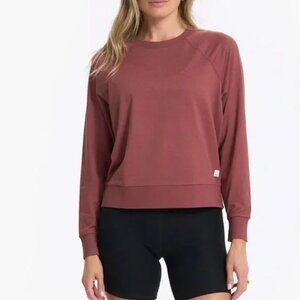 Vuori Long Sleeve Halo Crew Rosewood Heather Medium